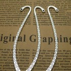 20 Pcs Metal Bookmark Hairpin Hook Carved Bookmarks With Loop For Jewelry Making