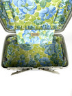 Vintage Samsonite Blue And Green Floral Train Case