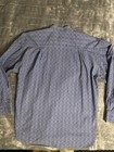 Wah Maker Men   s M Blue Print Pullover Shirt Medium Western Civil War Reenactment