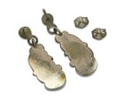 Navajo Earrings 925 Silver Natural Turquoise Native American Artist C 80 s