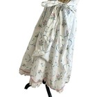 Daisy Kingdom Vintage White Pink Trim Floral Big Sis Dress Size 12 Girls