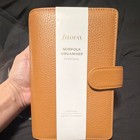 Filofax Norfolk Personal Organiser Almond Leather Personal 022633