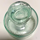 Old Rare Antique Pale Green Aqua Cylinder Joy s Ink Bottle  as Is 