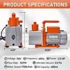 5cfm 1 2hp Hvac Vacuum Pump Air Conditioning Vacuum Pump W oil Bottle