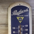 Vintage Packard Motor Cars Metal Thermometer Sign Advertising Garage Decor