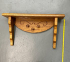 Vintage Carved Oak Wood Wall Shelf Wooden Corbel Architectural Display Ledge 24 