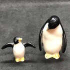 Vintage Miniature Penguins Mom And Baby Lot Of 2 Ceramic Mother Child 2    1 25 