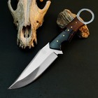 9 5 D2 Tactical Camp Knife Full Tang Hybrid Handle Fixed Blade   Sheath