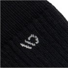 Wide Open Solid Midweight Micro Crew Men s Socks  Black  Large