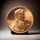 1985 D Lincoln Memorial Cent Xf Details Wood Grain Texture Great Luster