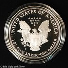 1991 Proof American Silver Eagle     1 Oz Silver Coin In Ogp