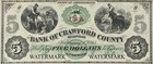 Meadville Pa Bank Crawford County  5 Sheet Obsolete Currency Sheet Reproduction