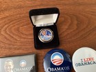 Obama 2008 Presidential Campaign Buttons Set Of 18 With 2008 Commemorative Coin