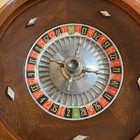 Antique Wooden Roulette Wheel Casino Gaming Decorative Tray Bowl 12   