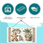 Christmas Neutral Gingerbread Bakery Handmade Sign Farmhouse Decor Door Hanger