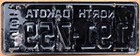 1951 North Dakota License Plate    6 Digit Length