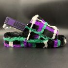 Ugg Fluff Yeah Slide Womens Us 6 Plaid Punk Black Slingback Slipper Sandal 