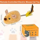 Interactive Cat Toys - Moving Mice For Indoor Cats  Remote Controlled  yellow 