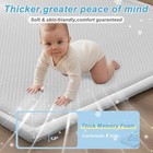 Ripple-light Grey Baby Play Mat 50 x50  For Floor Nursery Rug Muscle Area Rug