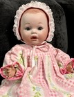 12    Vtg Artist Baby Doll Bisque Head On Antique Body Signed W sweet Outfit 1988