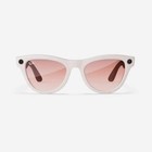 Ray-ban Meta Skyler  refurbished   Shiny Warm Gray   Gradient Cinnamon Pink  Sta