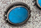 Navajo Sterling Silver 925 Turquoise Post Earrings