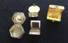 4 Small Sterling Silver Pill Boxes
