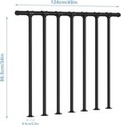Metal Deck Railing Flat Porch Railing Kit Horizontal Railing Post For Balcony
