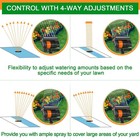 Garden Lawn Sprinkler Auto Oscillating Spray Grass Watering Irrigation System