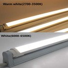 T8 4ft Led Tube Bulb 3000k Soft White G13 4 Foot Shop Light Milky Cover