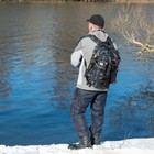 Fishing Tackle Large Backpack- Salt Water Resistant Fishing Bag   Organzier 34l