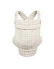 The Monarch Baby Carrier By Mab   - Houndstooth Beige Hip  3 Safe Carry Positions