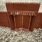 Marx Fort Cheyenne Entrance And 2 Walls Vintage Western Rare - Incomplete Set