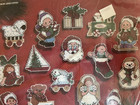 18 Jolly Christmas Ornaments Cross Stitch Kit New Janlynn  77625
