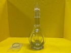 Vtg Four Chamber Glass Decanter Made In France 11  With 4 Stoppers