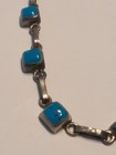 Vintage Mexico 950 Sterling Silver Turquoise Necklace