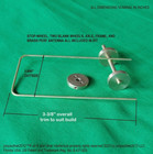 Star Trek  Brass Alpha Communicator Antenna Assembly  New Six Part Kit