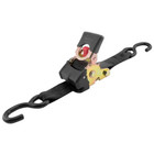 New 10 Ft X 2 In Retractable Ratchet Tie Down Straps - Heavy Duty 2 Pack Secure