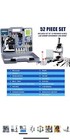 Amscope 52pc 120x-1200x Kids Starter Compound Microscope Portable Science Kit  