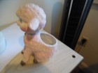 Vintage R b Japan Ceramic Pink Lamb Planter Nursery