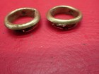 Antique 1888 Singer Treadle Sewing Machine Brass Belt Hole Covers