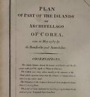 1798 La Perouse Plan Of Part Of The Islands Or Archipelago Of Corea  korea 