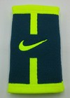 Nike Stealth Doublewide Wristbands Court Logo Midnight Turquoise volt