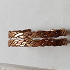 Ancient Rare Antique Bronze Viking Twisted Bracelets  2 P  Amazing Very Stunning
