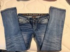 Rock Revival Women   s Bootcut Jeans Blue Medium Wash Embroidered 5-pocket