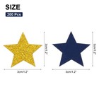 200pcs Star Confetti Glitter Confetti Table Decor 1 2x1 2inch gold  Dark Blue