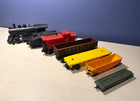 Lionel O Gauge Train Lot 7 Pcs - 8300 Steam Locomotive Atsf Tender Cars