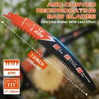 3pack 12  Reciprocating Saw Blades 6tpi Japanese Teeth Wood Pruning Tree Cutting