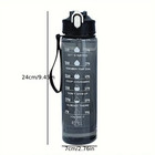 1pc 800ml Sports Water Bottle Leak Proof Plastic Drinking Cup Travel - New