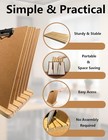 Clipboard Holder  Wood Clipboard Organizer Display Stand  Document Typing Paper